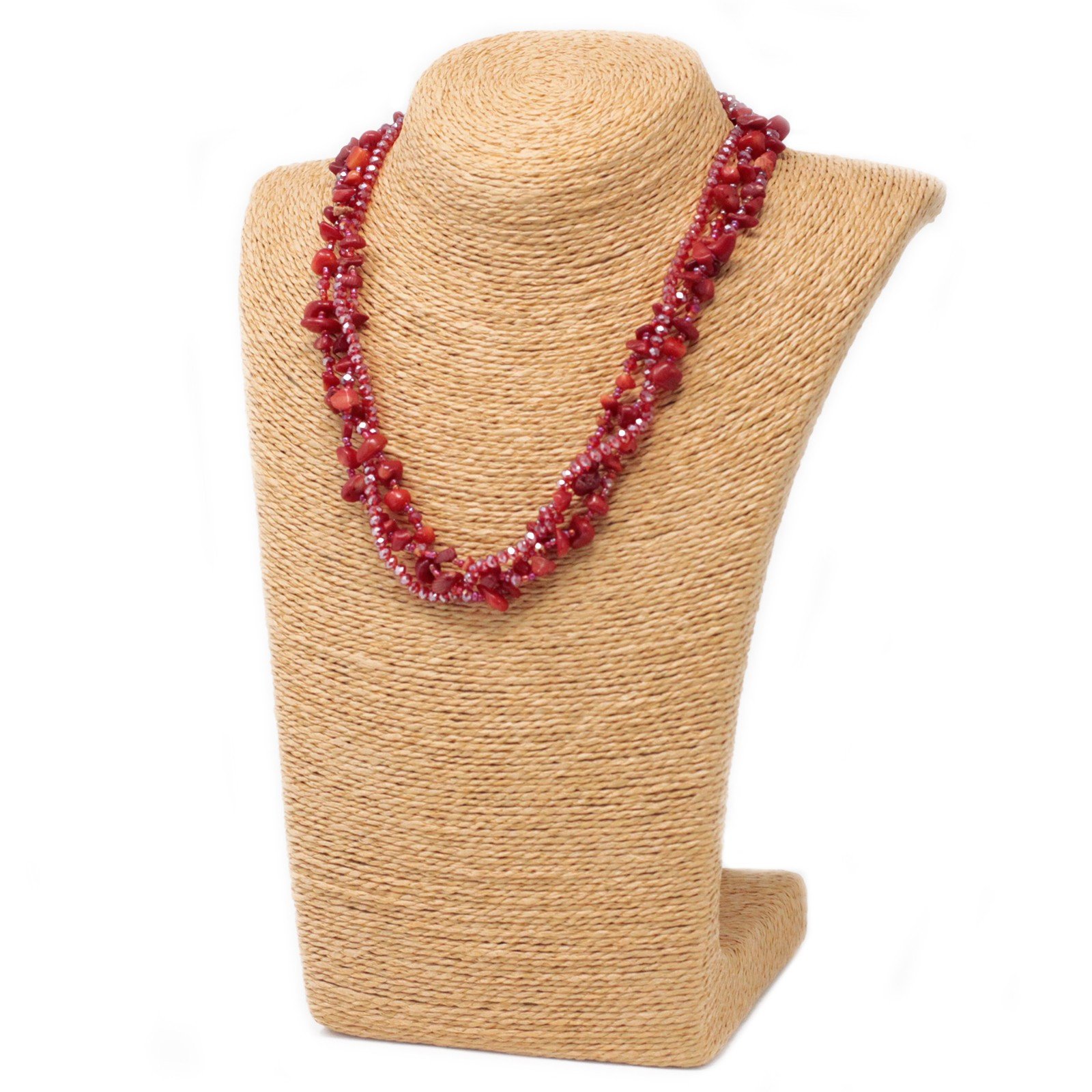 de múltiples fines equilibrio cebra Collar Chipstone - Coral rojo > BISUTERÍA Y JOYAS > Collar Fragmentos  Piedras Preciosas