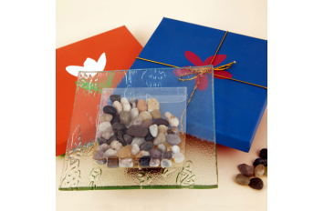 Bandeja cristal Zen en caja regalo