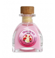Botella licor fresas con nata