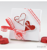 Caja con Bombones y Corazones Happy Valentine's
