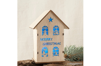 Casa de madera Merry Christmas