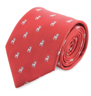 corbata roja navidad renos