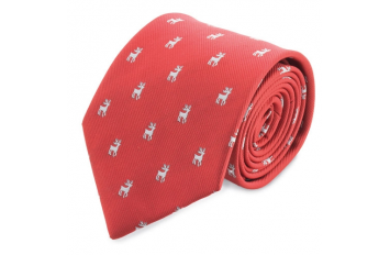 corbata roja navidad renos