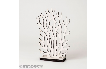 Figura decorativa de madera con forma de coral, 19 cm