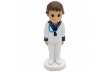 Figura niño marinero con cordón azul ancla