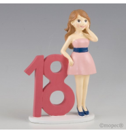 Figura para pastel 18 aniv.chica vestido