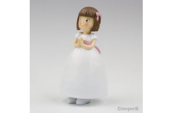 Figura pastel niña vestido princesa
