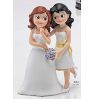 Figura tarta boda chicas