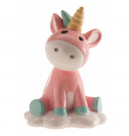 figura unicornio bebe para tarta