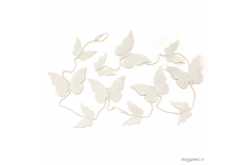 Guirnalda de mariposas de algodon