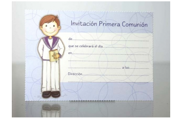 INVITACIÓN NIÑO COMUNIÓN 207011