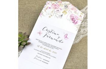 Invitación de boda belle lettre