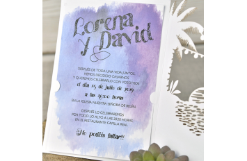 Invitación de boda Dénia