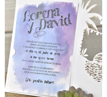 Invitación de boda Dénia