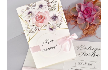 Invitacion de boda flowers