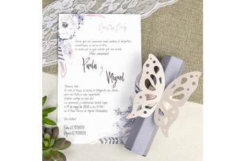 Invitación de boda grand papillon