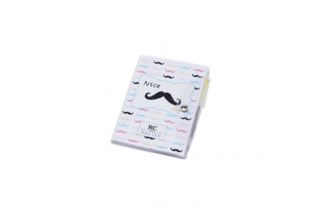 Libreta notas PVC "Moustache"