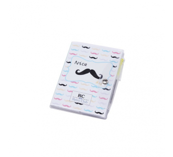 Libreta notas PVC "Moustache"