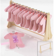 pijama bebe rosa percha saquito perfumado