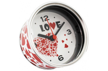 Reloj de Aluminio "LOVE" presentado en caja regalo