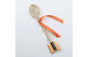 rotulador raqueta dorada decorado con napolitana