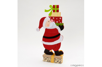 Santa Claus fieltro con caja minifruits