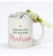 taza de ceramica "gracias madrina"